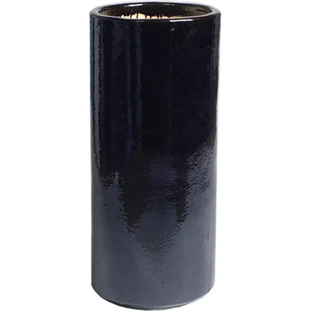 Black Tall Round Pot - LOOMLAN - Emissary - Planters