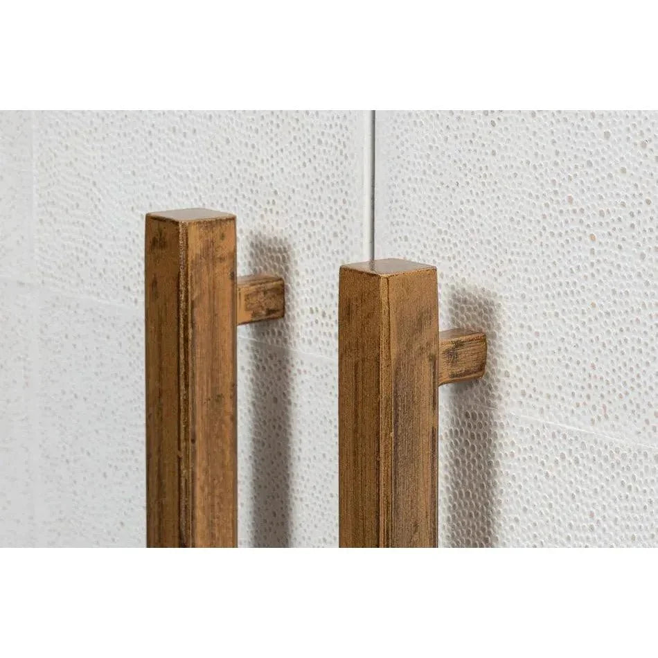 Blakely 2 Door Accent Cabinet Osprey White - LOOMLAN - Sarreid - Accent Cabinets