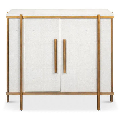 Blakely 2 Door Accent Cabinet Osprey White - LOOMLAN - Sarreid - Accent Cabinets