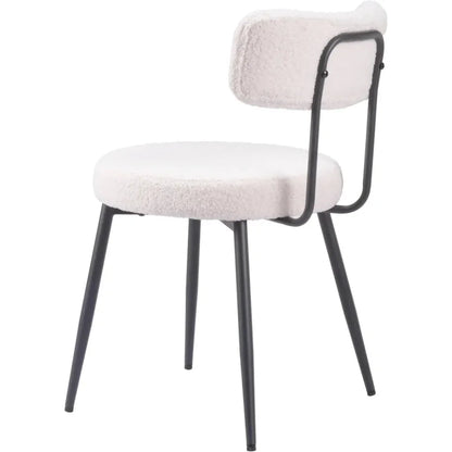 Blanca Dining Chair (Set of 2) Ivory - LOOMLAN - Zuo Modern - Dining Chairs
