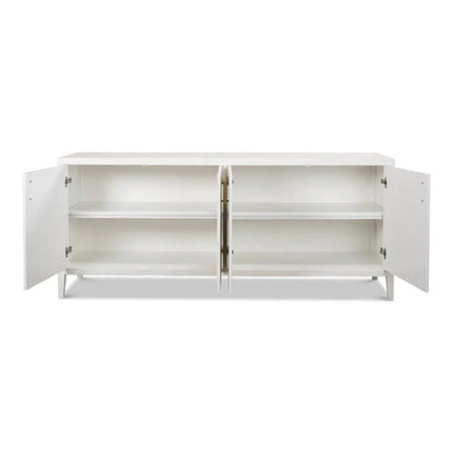 Blanco 4 Door Buffet Cortina White - LOOMLAN - Sarreid - Sideboards