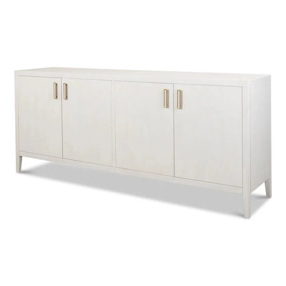 Blanco 4 Door Buffet Cortina White - LOOMLAN - Sarreid - Sideboards