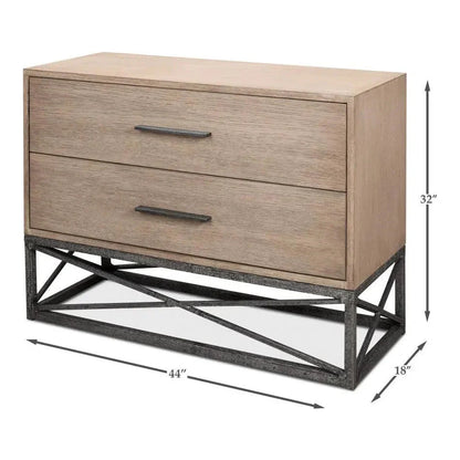 Sarreid Blyth Chest of Two Drawers on Frame