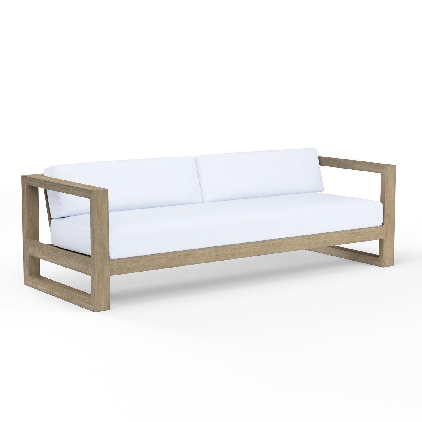 Coastal Teak Sunbrella Upholstered Outdoor Sofa