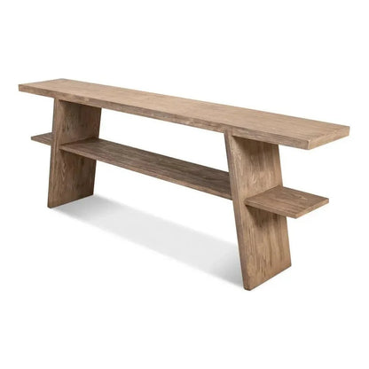 Sarreid Bodega Vineyards Console Table Storage Reclaimed Wood