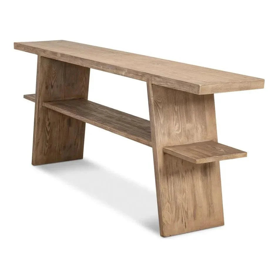Sarreid Bodega Vineyards Console Table Storage Reclaimed Wood