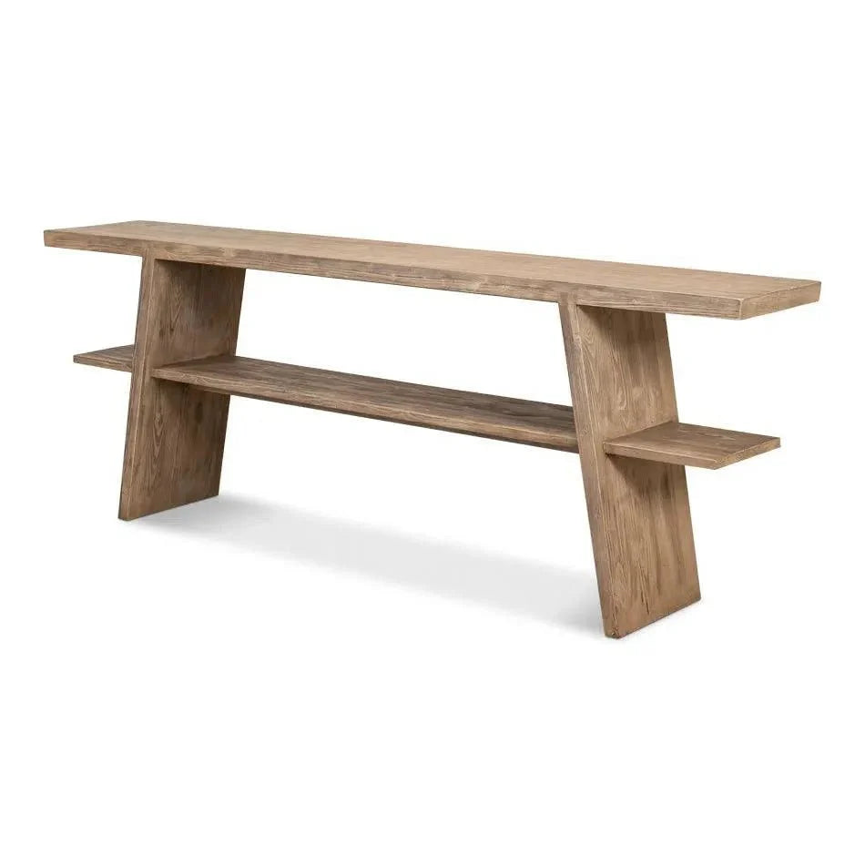 Sarreid Bodega Vineyards Console Table Storage Reclaimed Wood
