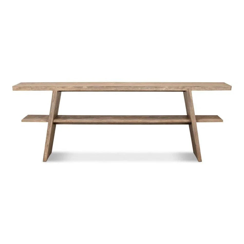 Sarreid Bodega Vineyards Console Table Storage Reclaimed Wood