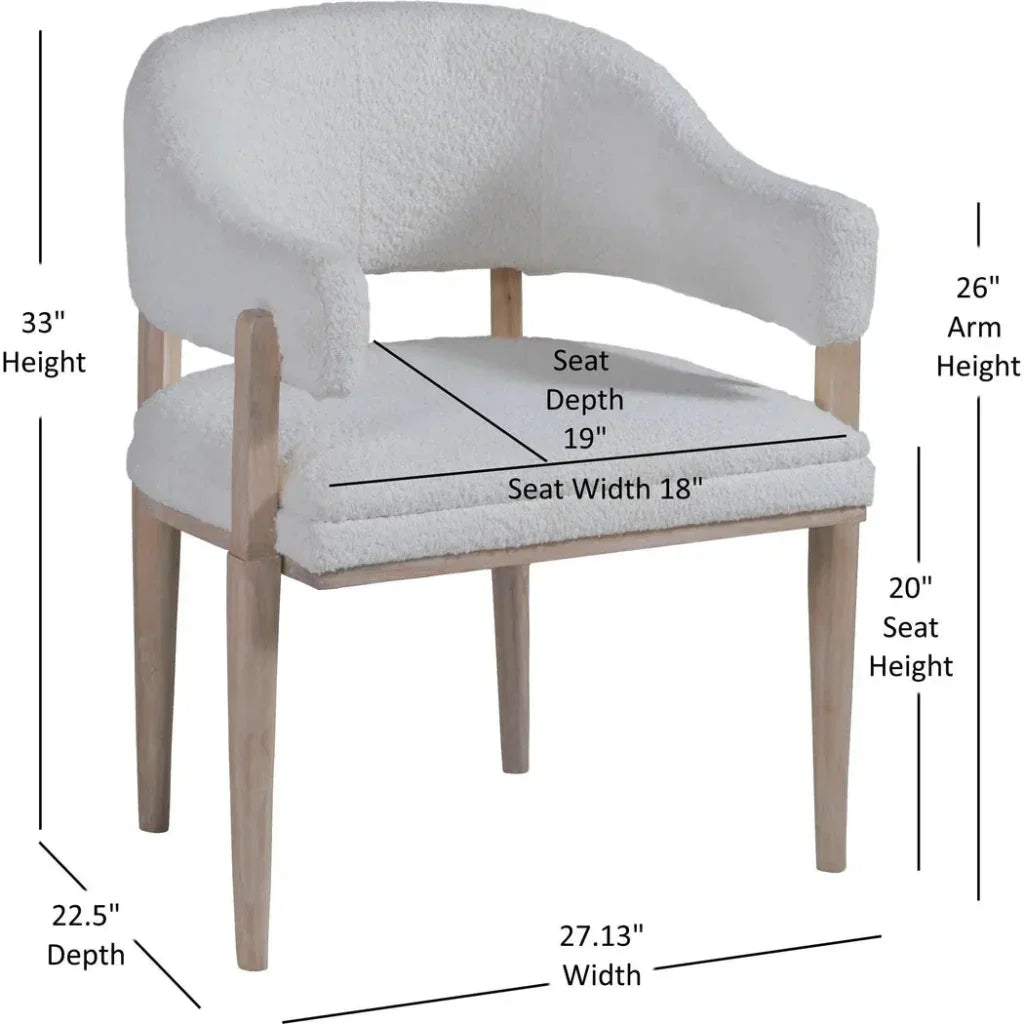 Bodhi Barrel Dining Chair - LOOMLAN - Palmetto Home - Dining Chairs