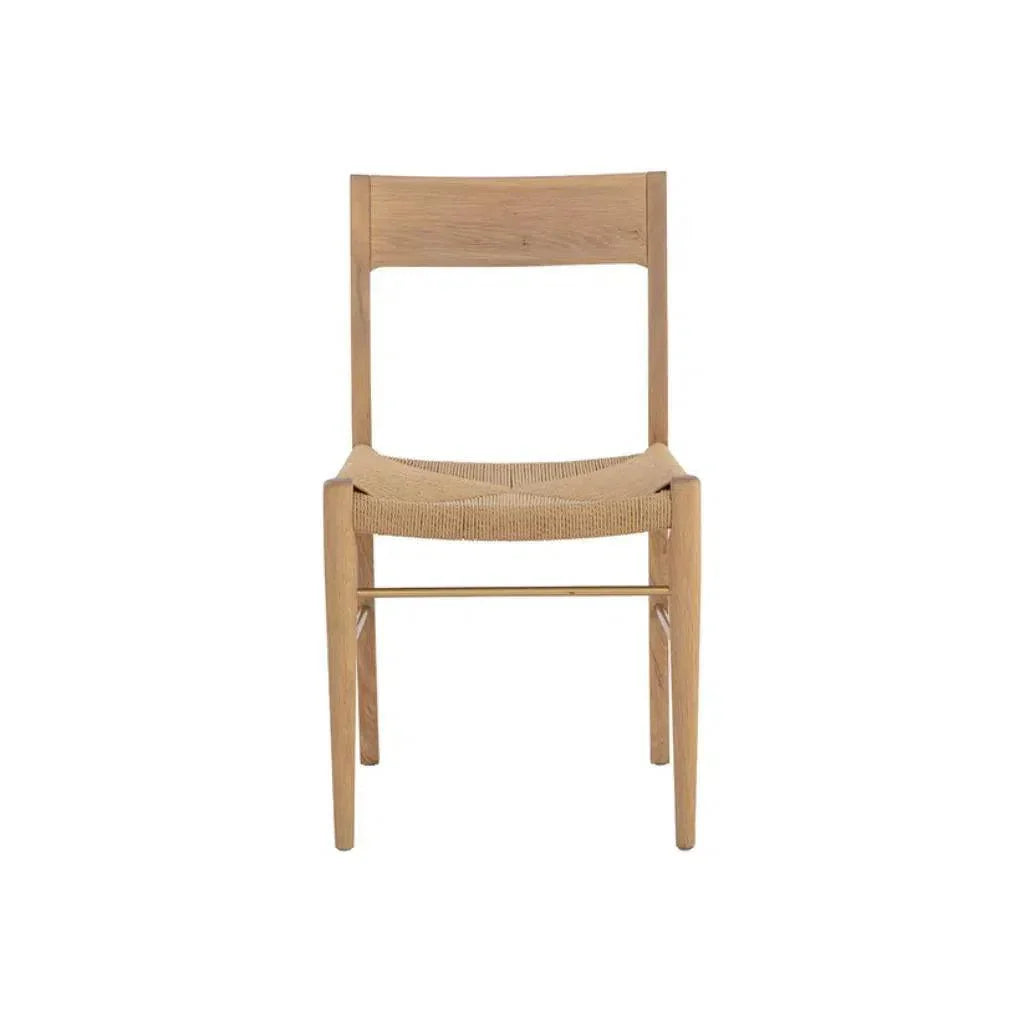 SUNPAN Bondi Rope Wooden Armless Dining Chair