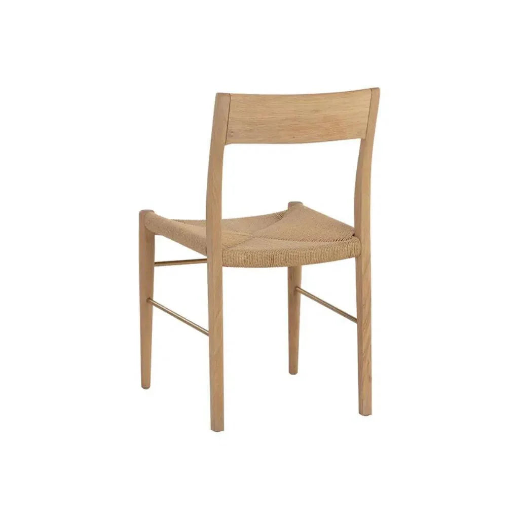 SUNPAN Bondi Rope Wooden Armless Dining Chair