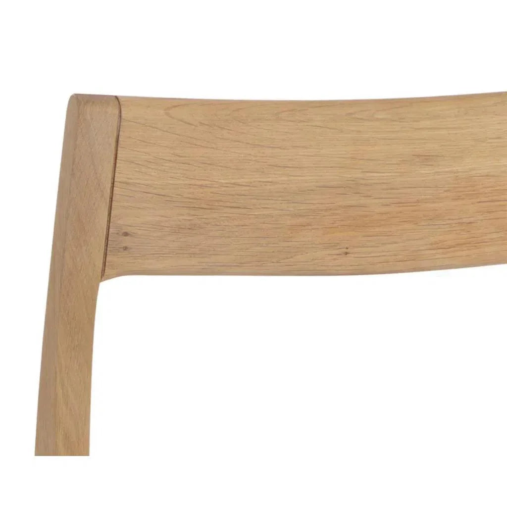 SUNPAN Bondi Rope Wooden Armless Dining Chair