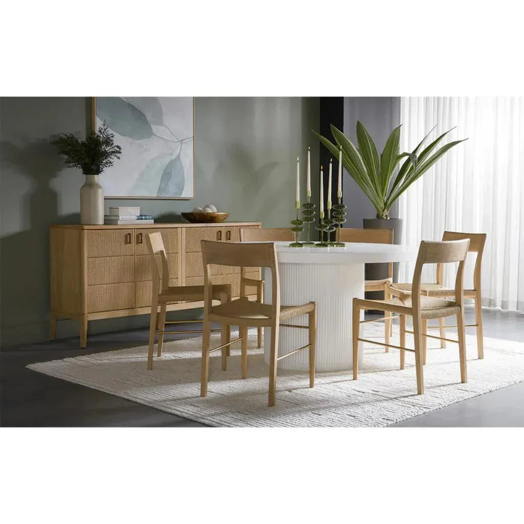 SUNPAN Bondi Rope Wooden Armless Dining Chair