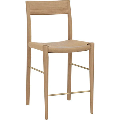 SUNPAN Bondi Rope Wooden Counter Stool