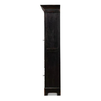 Bookcase Display Curion Glass Doors Ebony - LOOMLAN - Sarreid - Bookcases