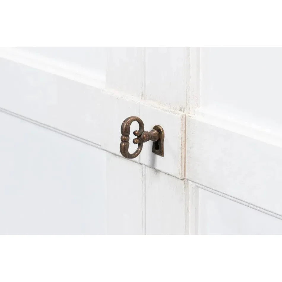 Bookcase With Doors and Drawer Cortina White - LOOMLAN - Sarreid - Bookcases