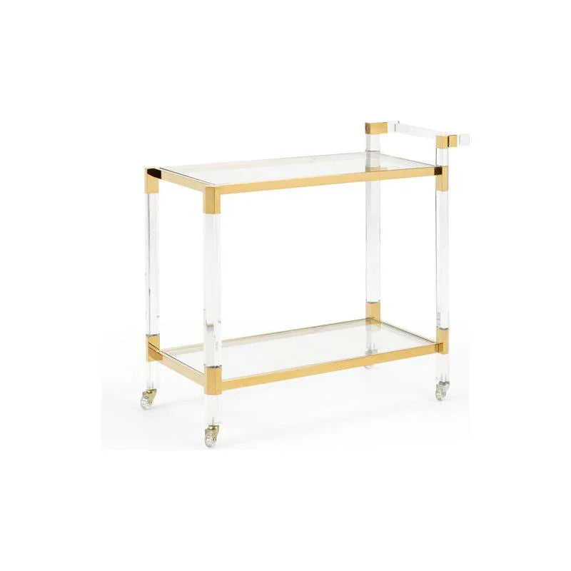 Boulevardier Steel Frame Bar Cart