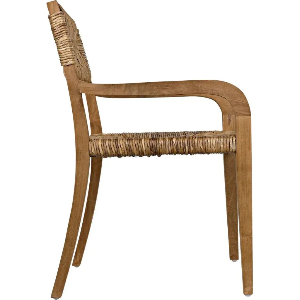 Noir Bowie Teak Wood Arm Chair