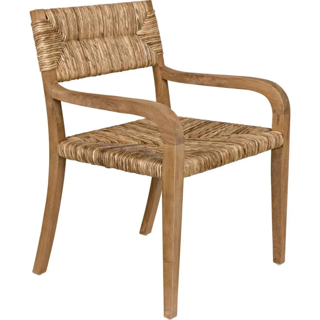 Noir Bowie Teak Wood Arm Chair
