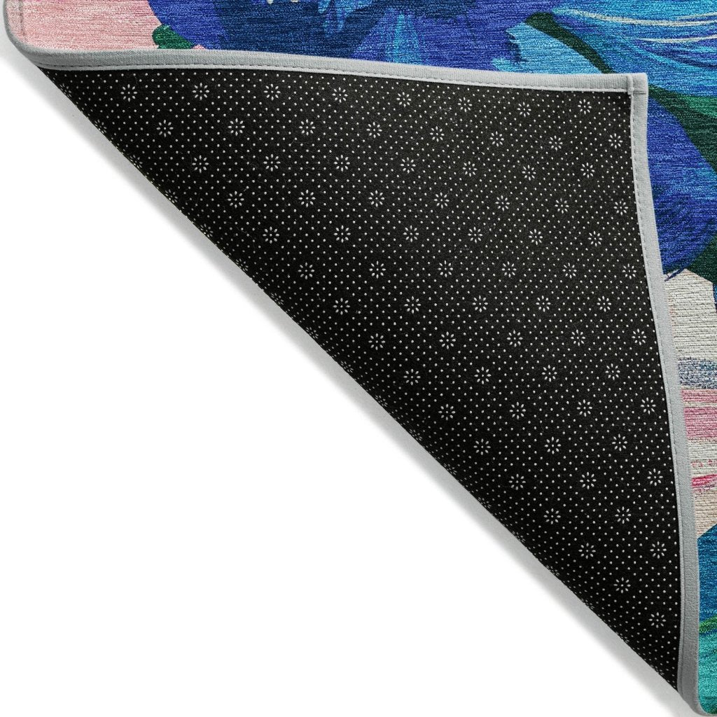 LOOMLAN Rugs Braidea Blue Washable Indoor-Outdoor Rug