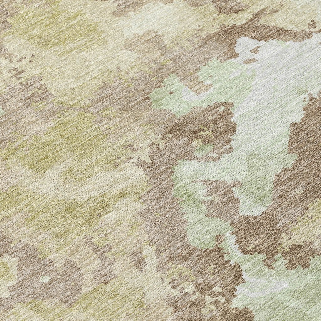 LOOMLAN Rugs Branza Brown Washable Indoor-Outdoor Rug