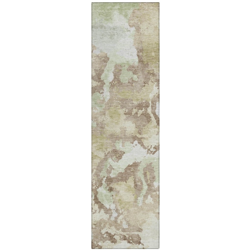 LOOMLAN Rugs Branza Brown Washable Indoor-Outdoor Rug