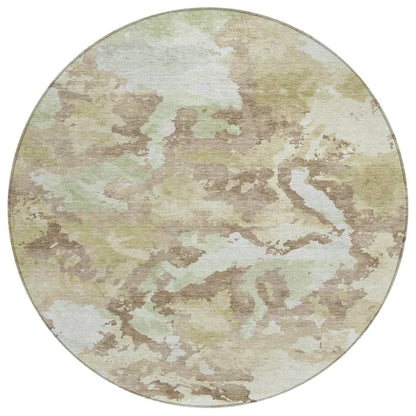 LOOMLAN Rugs Branza Brown Washable Indoor-Outdoor Rug