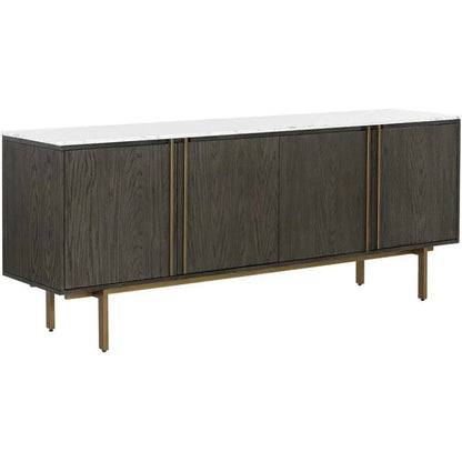 SUNPAN Briar Wooden Marble Top Sideboard