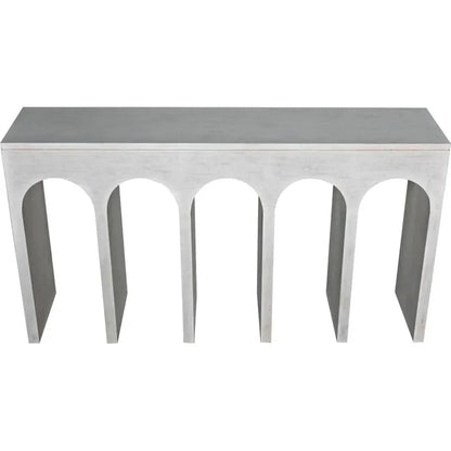 Noir Bridge Rectangular Wood Console Table