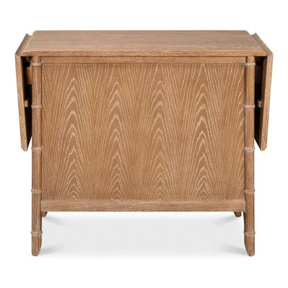 Brighton Cabinet Wood Traditional Brown 35" Wide - LOOMLAN - Sarreid - Accent Cabinets