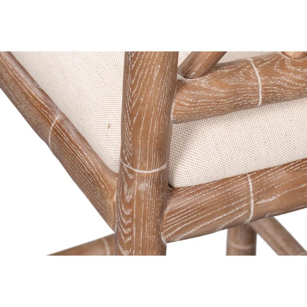 Brighton Counter Stool White Wash - LOOMLAN - Sarreid - Counter Stools