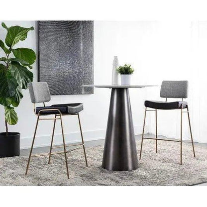 SUNPAN Brinley Leather Armless Dining Chair