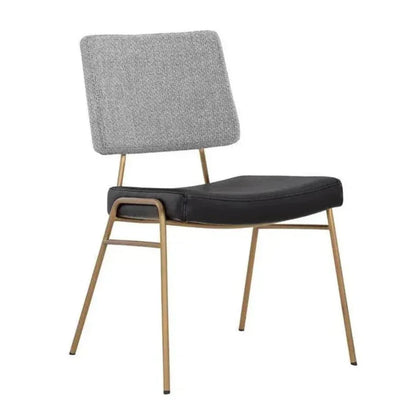 SUNPAN Brinley Leather Armless Dining Chair