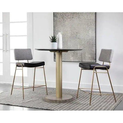 SUNPAN Brinley Leather Armless Dining Chair