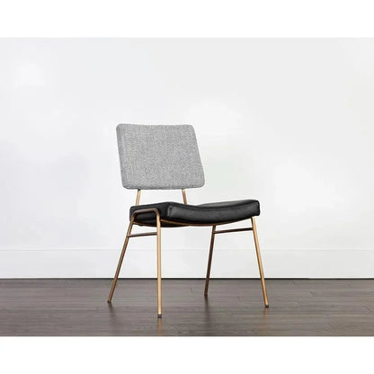 SUNPAN Brinley Leather Armless Dining Chair