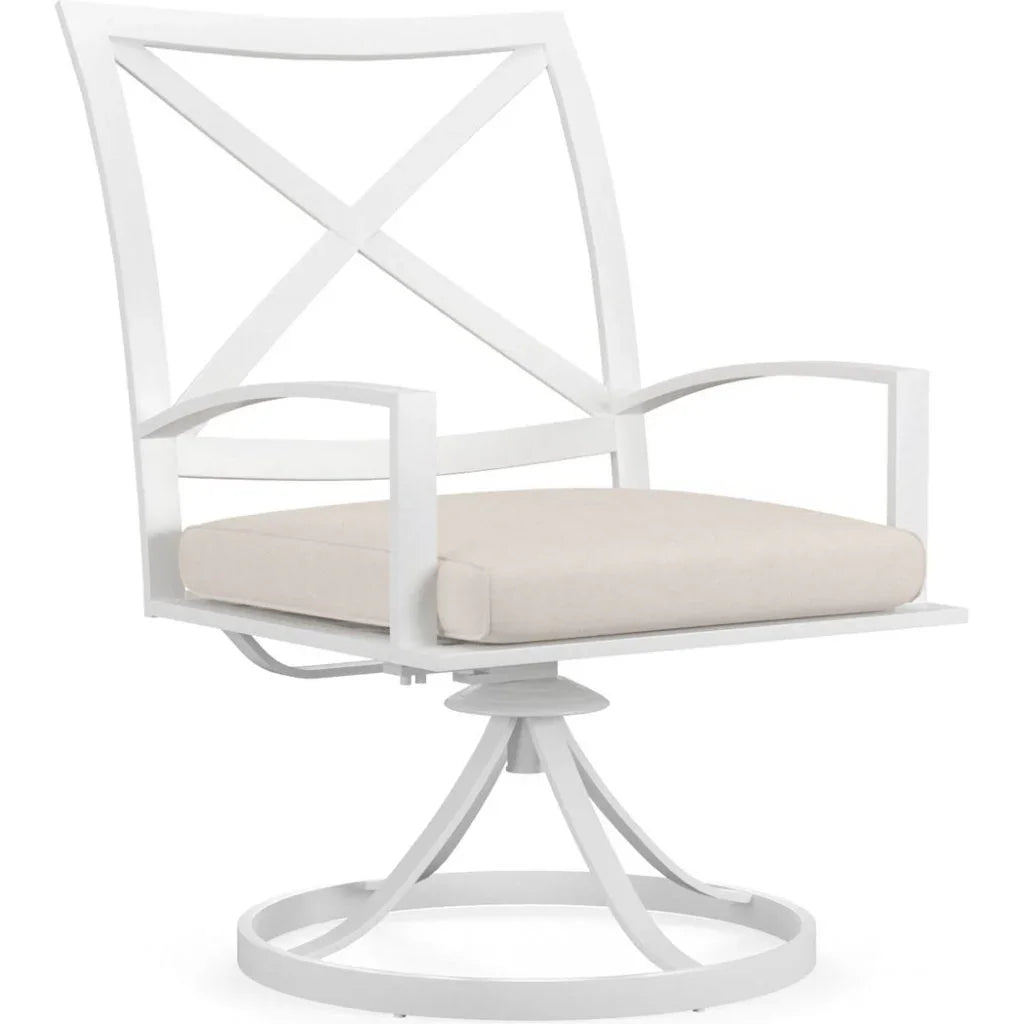 Bristol Swivel Outdoor Dining Chair 2PC - LOOMLAN - Sunset West - Outdoor Dining Chairs