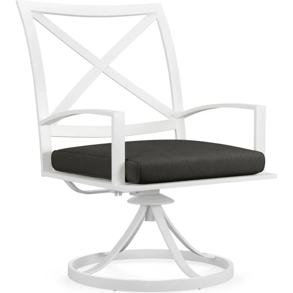 Bristol Swivel Outdoor Dining Chair 2PC - LOOMLAN - Sunset West - Outdoor Dining Chairs