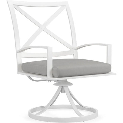 Bristol Swivel Outdoor Dining Chair 2PC - LOOMLAN - Sunset West - Outdoor Dining Chairs