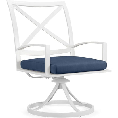 Bristol Swivel Outdoor Dining Chair 2PC - LOOMLAN - Sunset West - Outdoor Dining Chairs