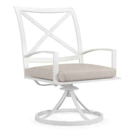 Bristol Swivel Outdoor Dining Chair 2PC - LOOMLAN - Sunset West - Outdoor Dining Chairs