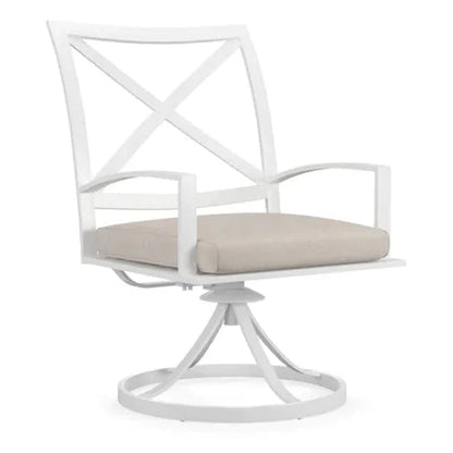 Bristol Swivel Outdoor Dining Chair 2PC - LOOMLAN - Sunset West - Outdoor Dining Chairs