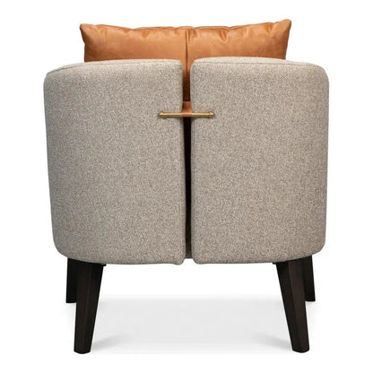 Bronson Accent Tub Chair Beige Performance - LOOMLAN - Sarreid - Accent Chairs