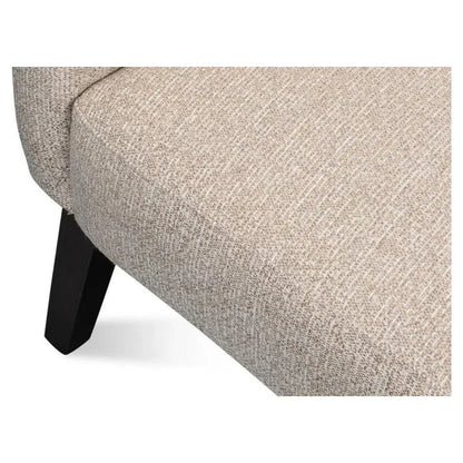 Bronson Accent Tub Chair Beige Performance - LOOMLAN - Sarreid - Accent Chairs