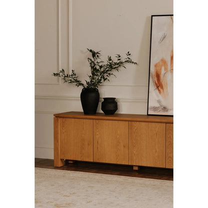 Brook Country Oak Cabinet With Floating Top Media Unit - LOOMLAN - Moe's Home - Accent Cabinets