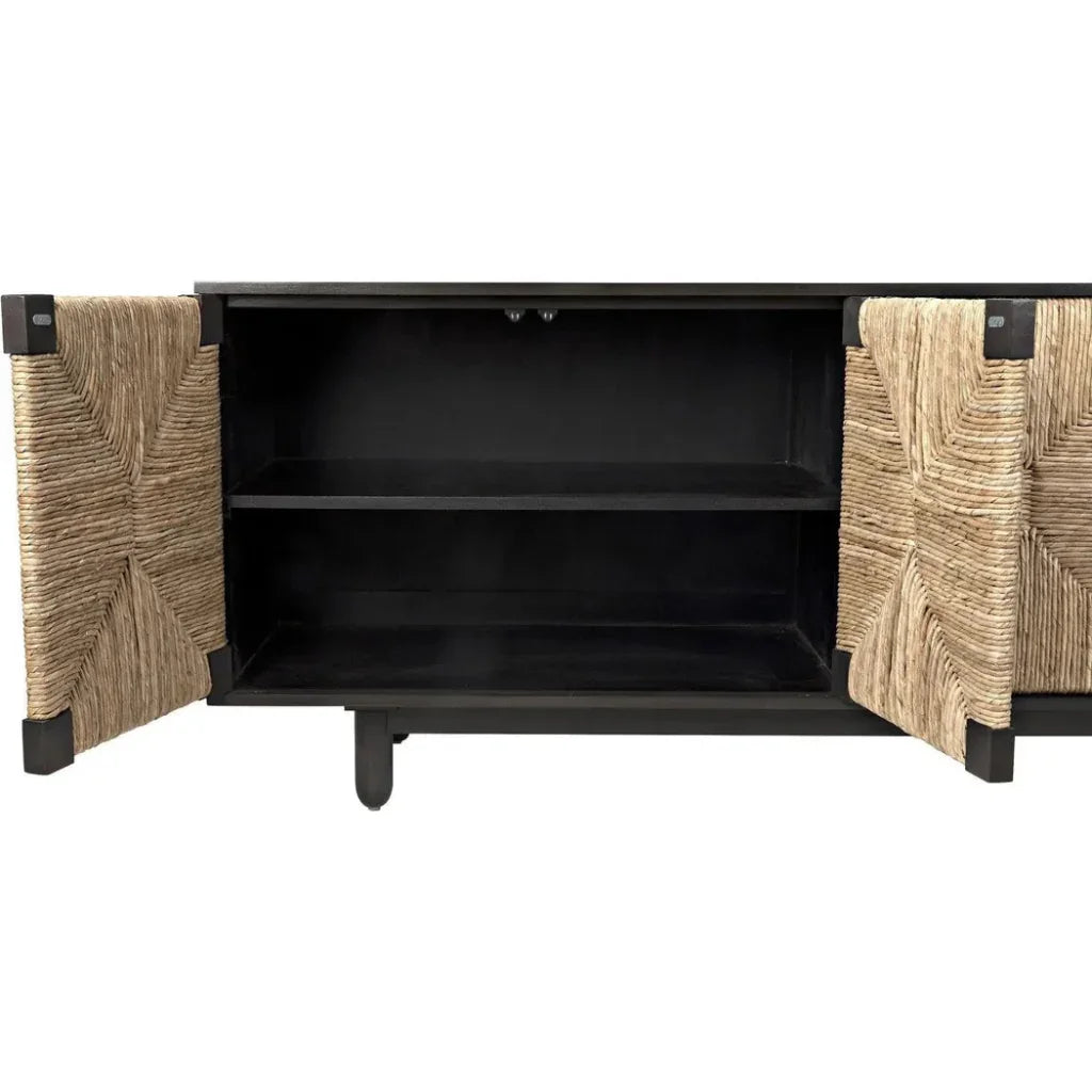 Noir Brook Four Doors Wooden Sideboard