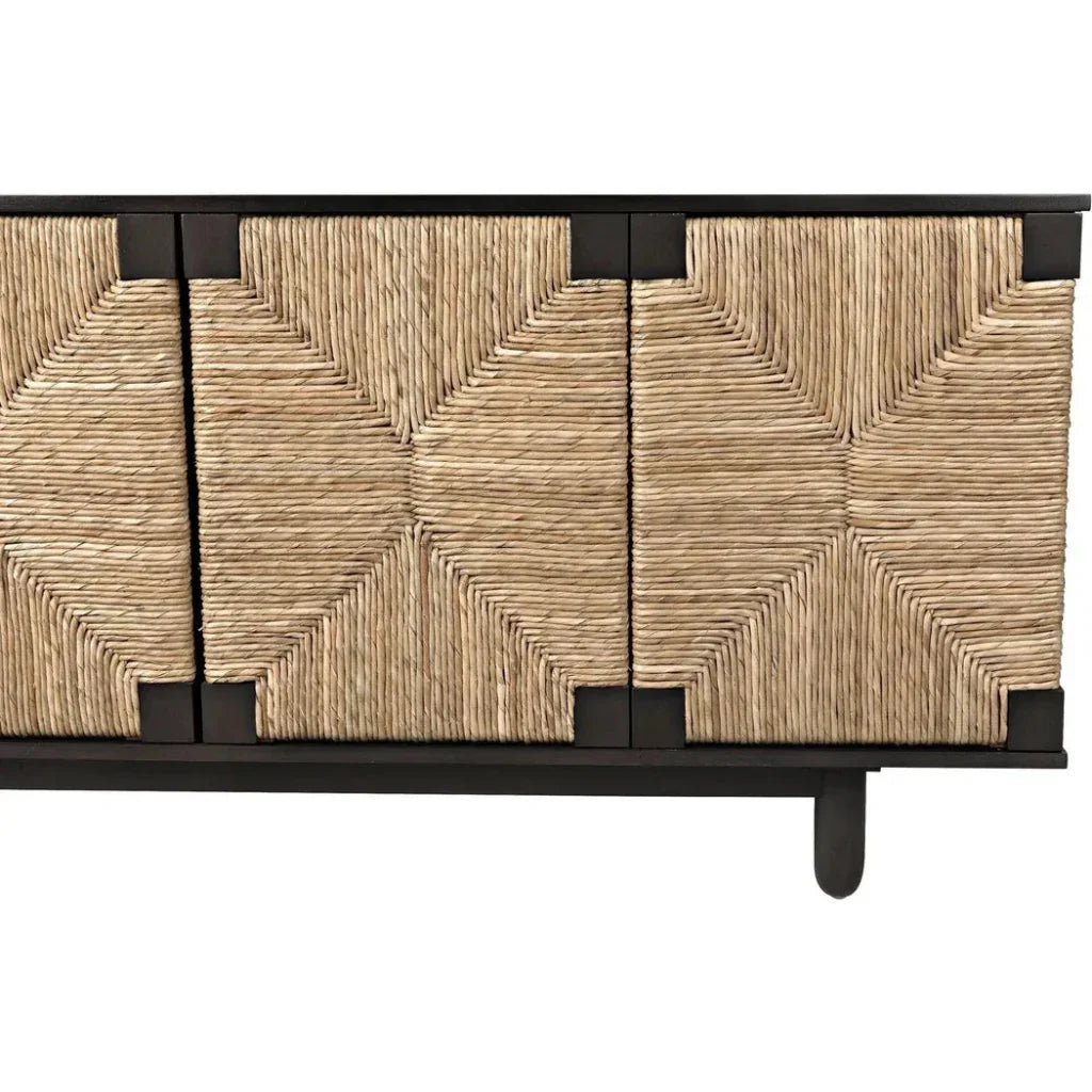 Noir Brook Four Doors Wooden Sideboard
