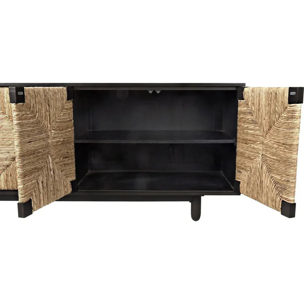 Noir Brook Four Doors Wooden Sideboard