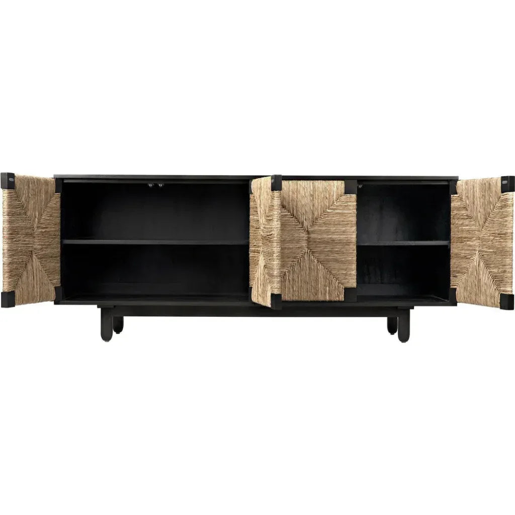 Noir Brook Four Doors Wooden Sideboard