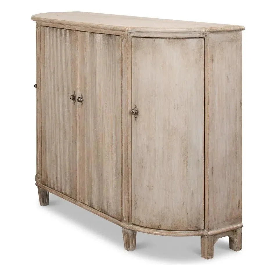 Brooks Demilune Stone Grey - LOOMLAN - Sarreid - Sideboards