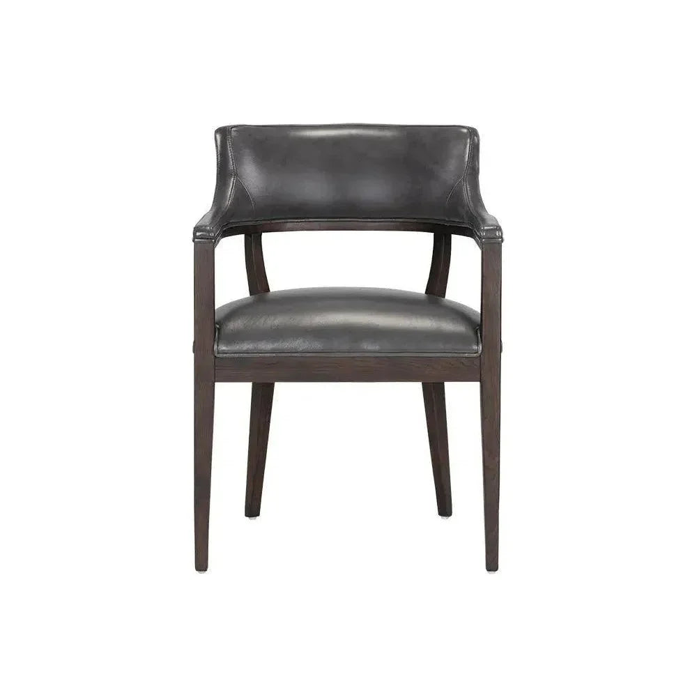 Brylea Leather Dining Armchair - LOOMLAN - SUNPAN - Dining Chairs
